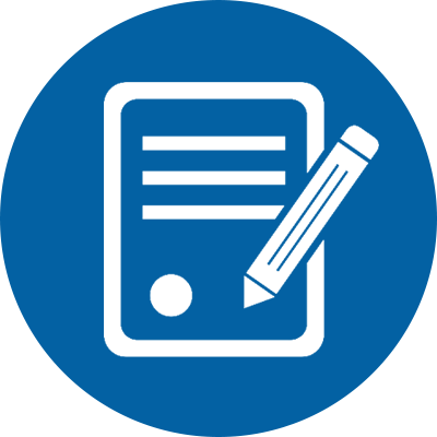 Contracts Blue Icon